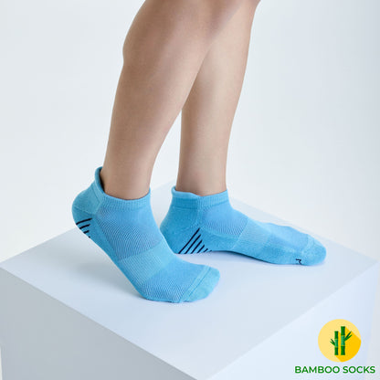 Light Blue Bamboo Sports Socks For Men