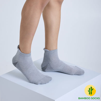 Grey Bamboo Sports Socks For Men