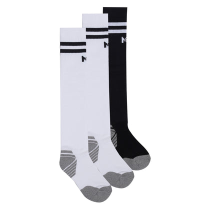 Kids Football Pack of 3 - (White & Black)