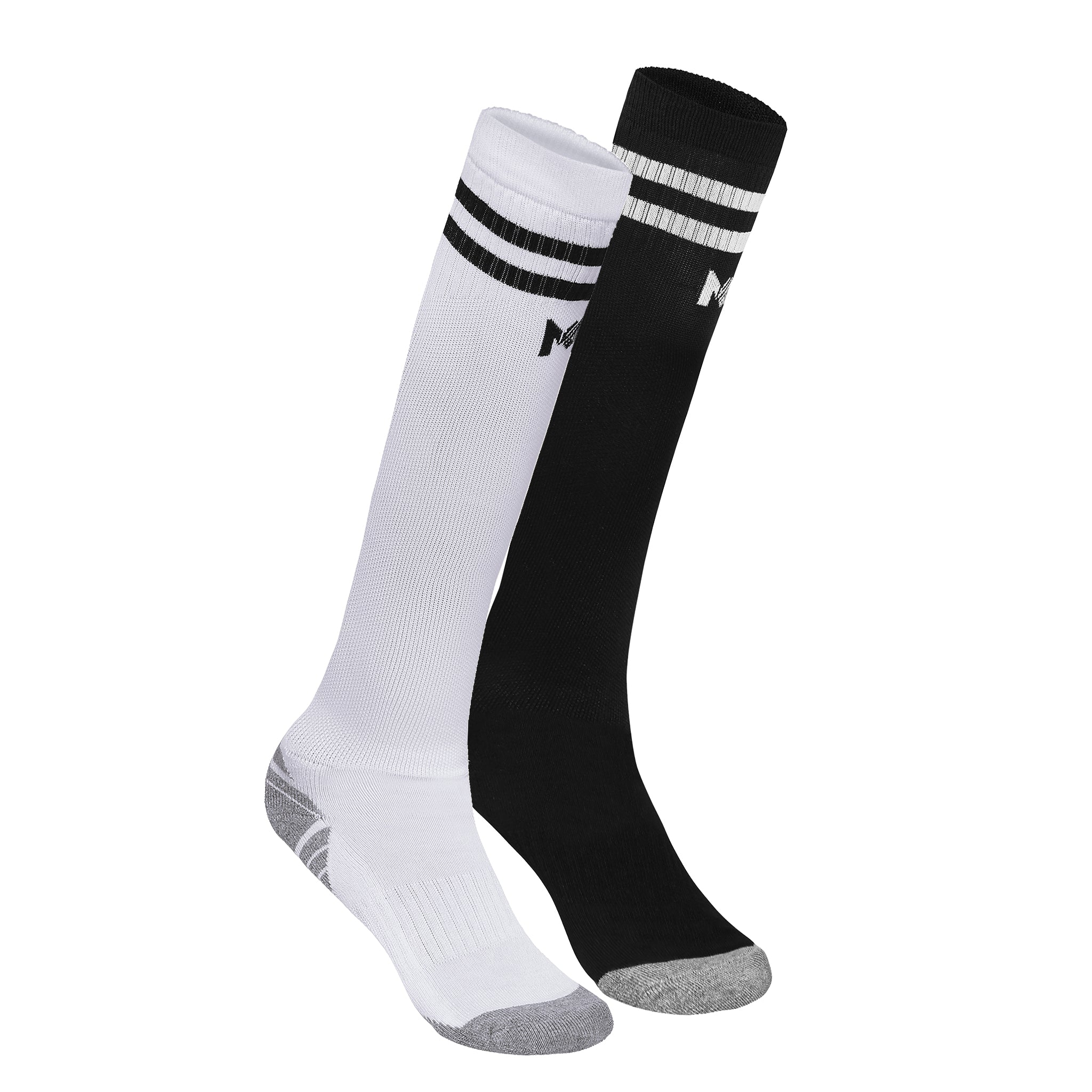 Kids Football Pack of 2 - (White & Black)