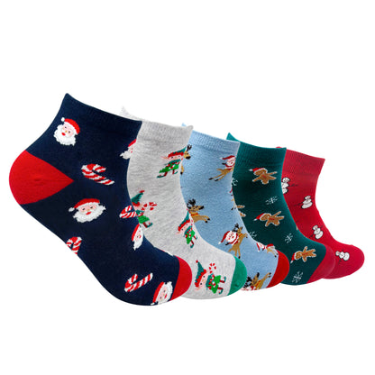 Holiday Hues Trio Set-of-5 Ankle Socks for Men