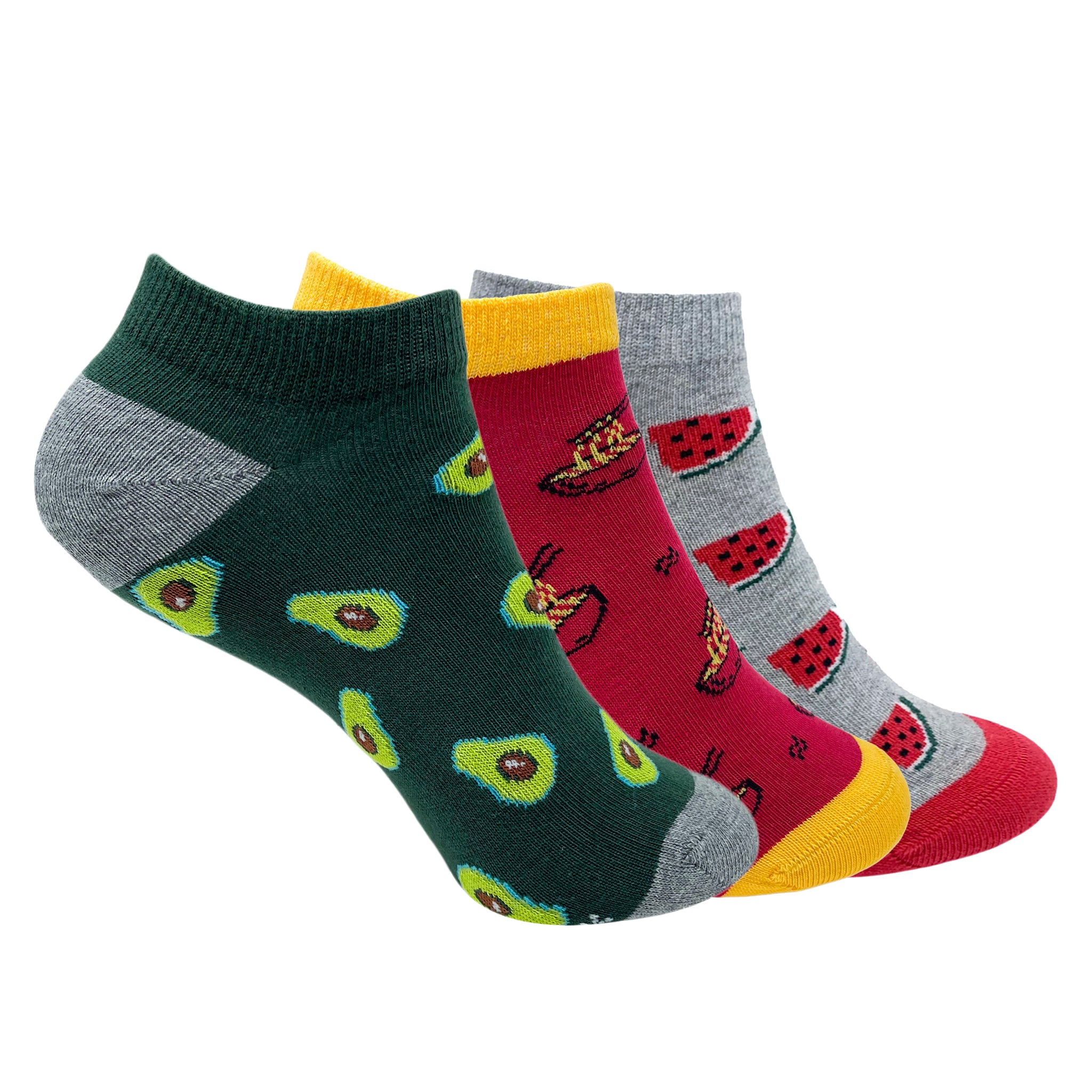 Oh Yum Combo Set of 3 Ankle Socks for Women