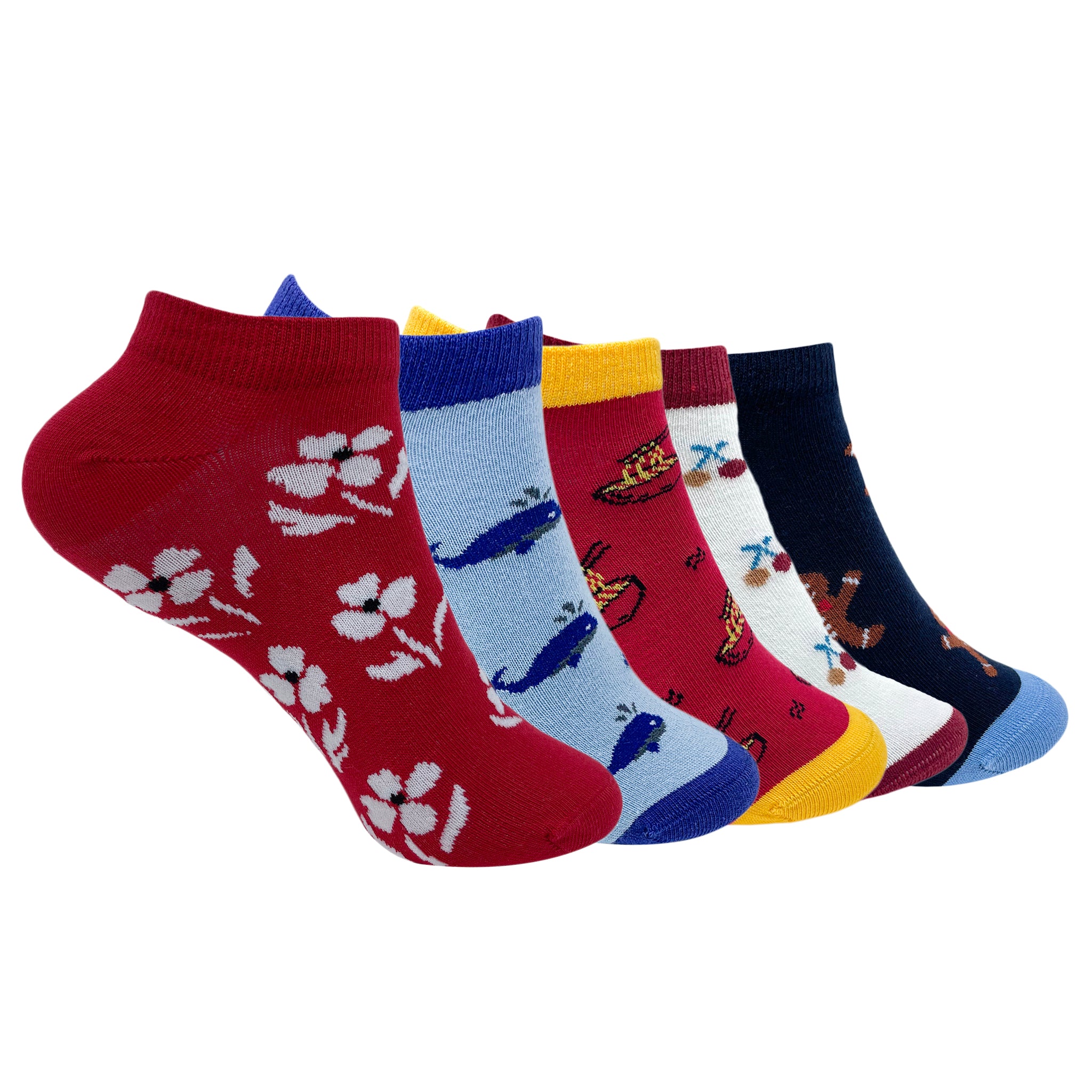 Sock-a-Doodle-Doo Set-of-5 Ankle Socks for Women
