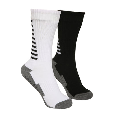 Grip Socks For Football, Training, Gym - White & Black