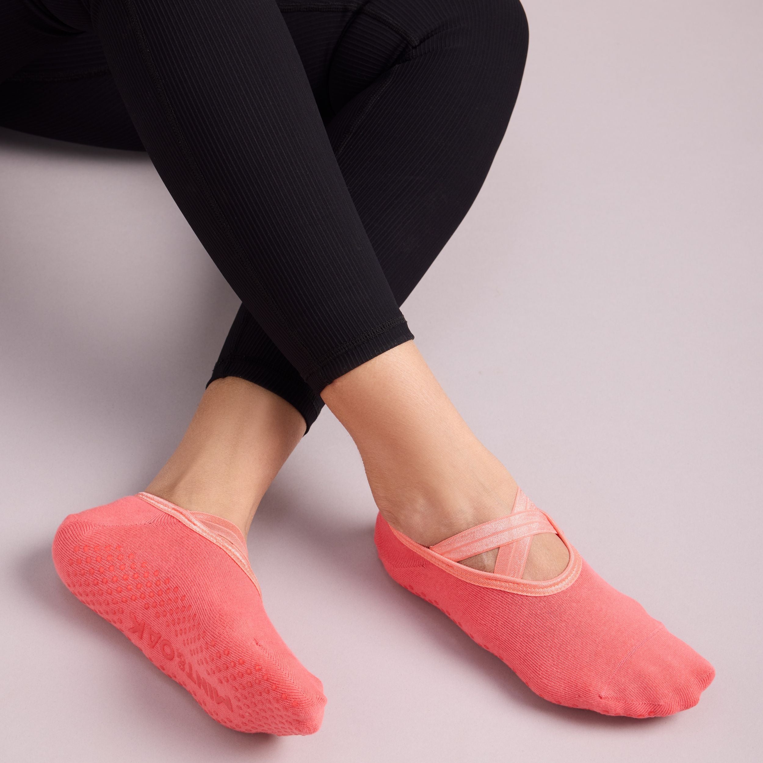 Yoga and Pilates Non-Slip Socks for Women - Peach