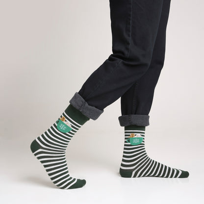Gingerbread Cocoa Men's Crew Socks