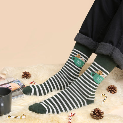 Gingerbread Cocoa Men's Crew Socks