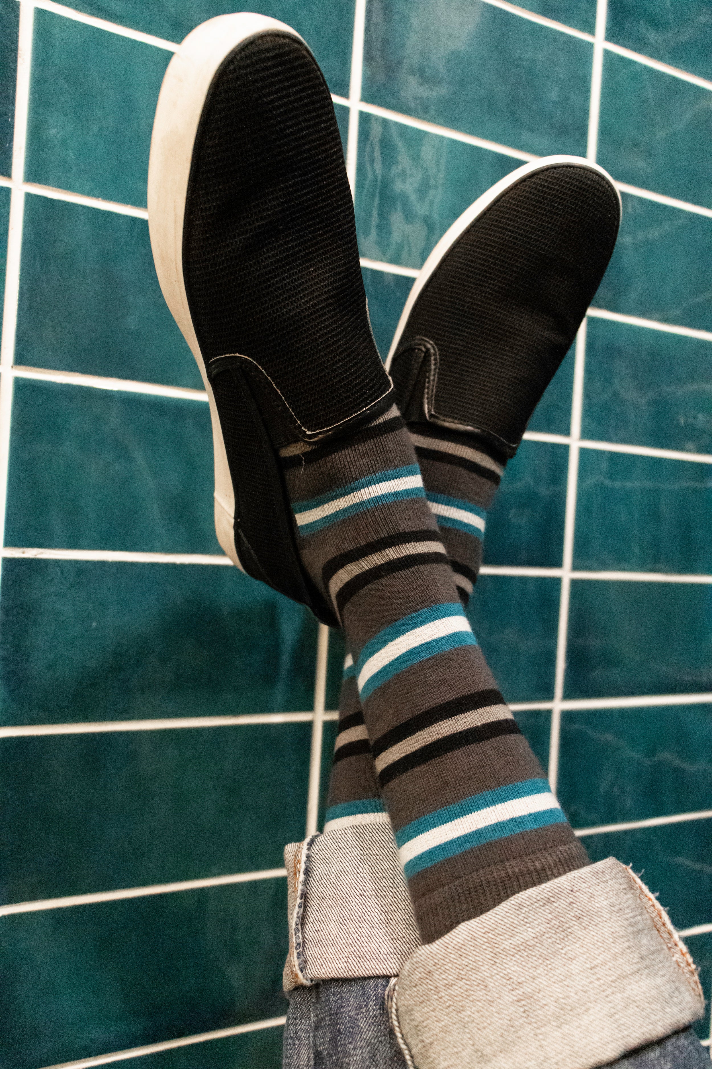 Trendy Toes Set-of-3 Crew Socks for Men