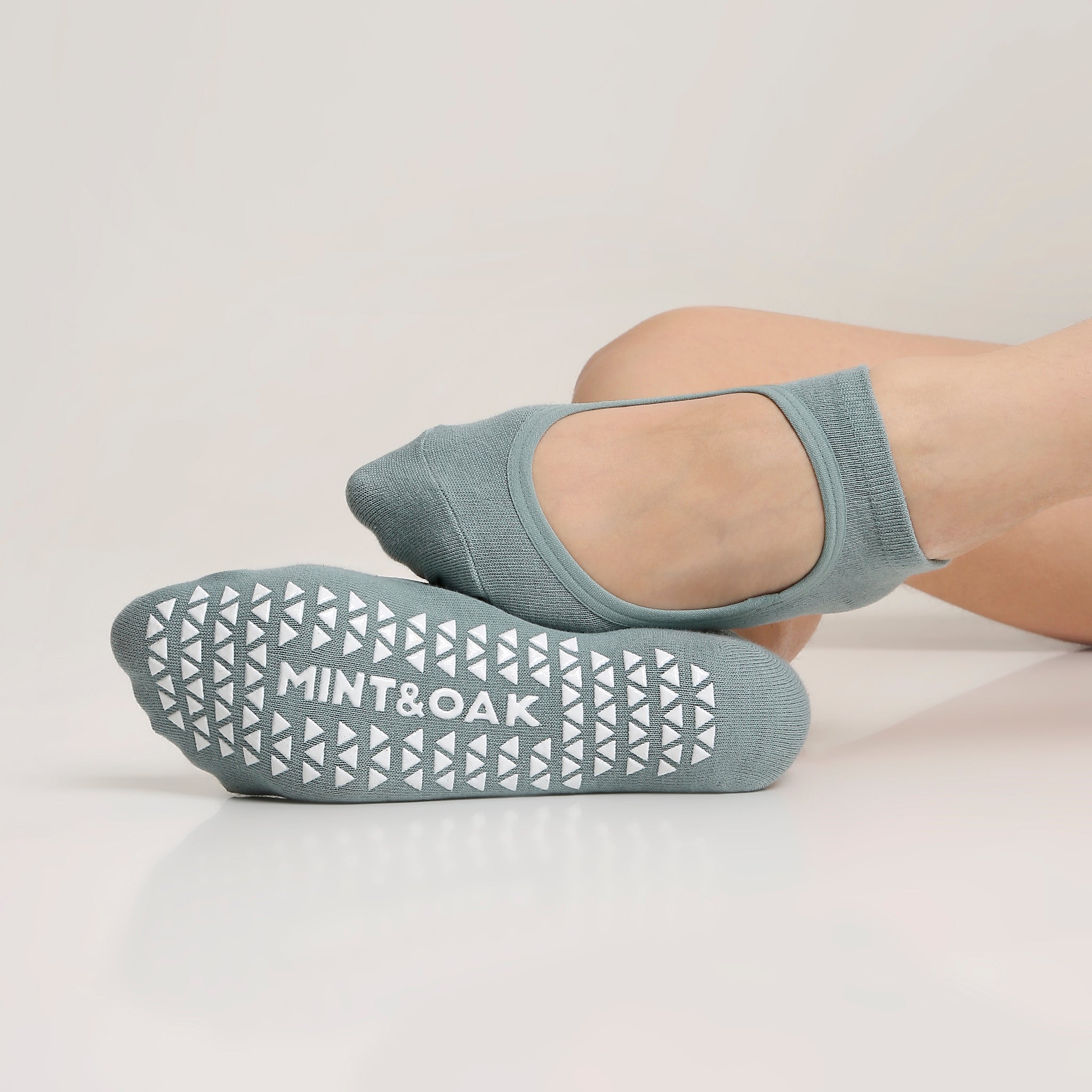 Yoga and Pilates Non-Slip Socks for Women - Olive Green