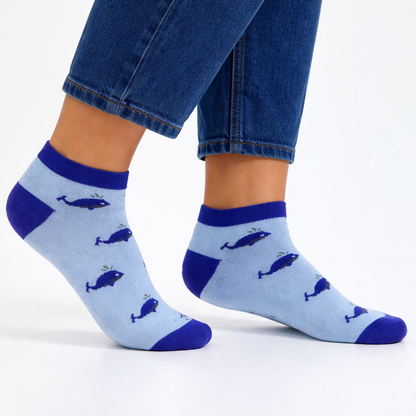Oh, Whale Men's Ankle Socks