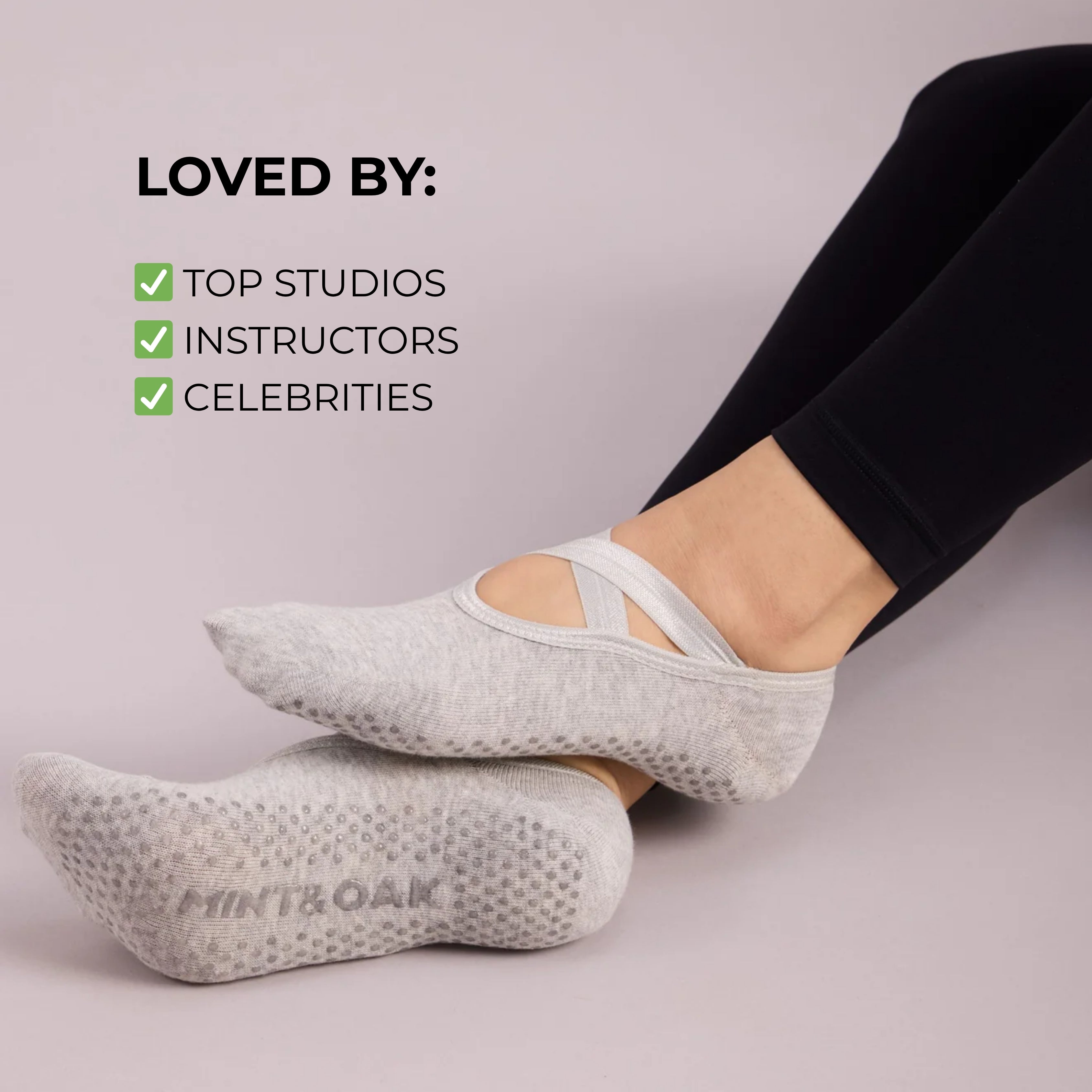 Yoga and Pilates Non-Slip Socks for Women - Set of 3 ( Pilates Blue Two Way, Black, Light grey,)