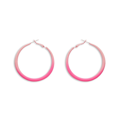 Hot pink hoops