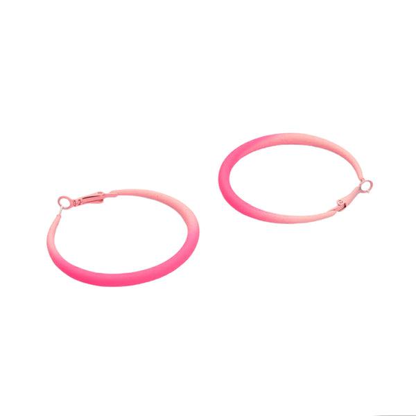 Hot pink hoops