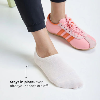 Sneaker No Show Combo For Women - Set of 3 (Black, Light Pink, Mint Green)