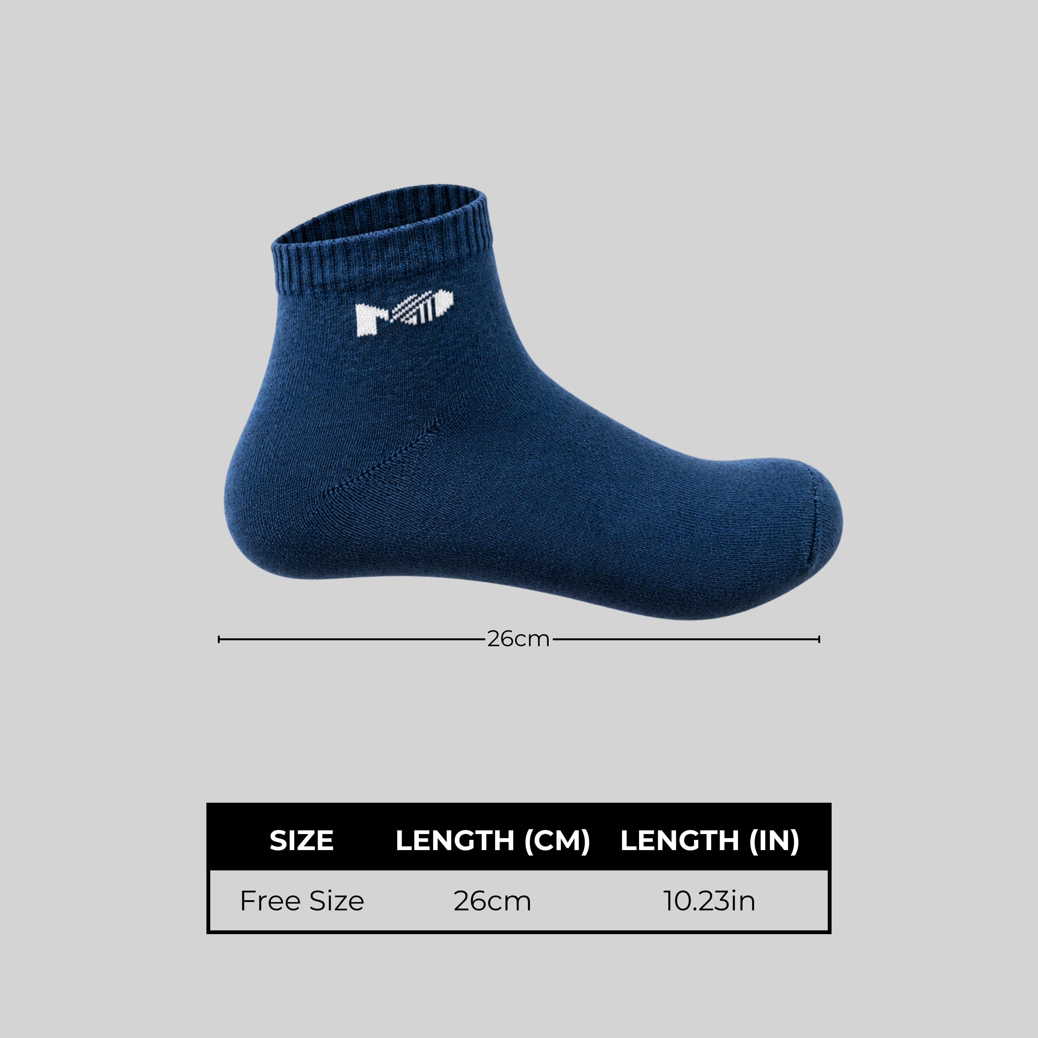 Cushioned Terry Sports Ankle Socks for Men - Set of 3