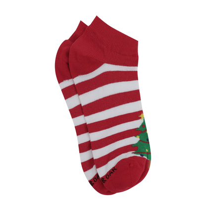 Tree with stripes Socks For Women