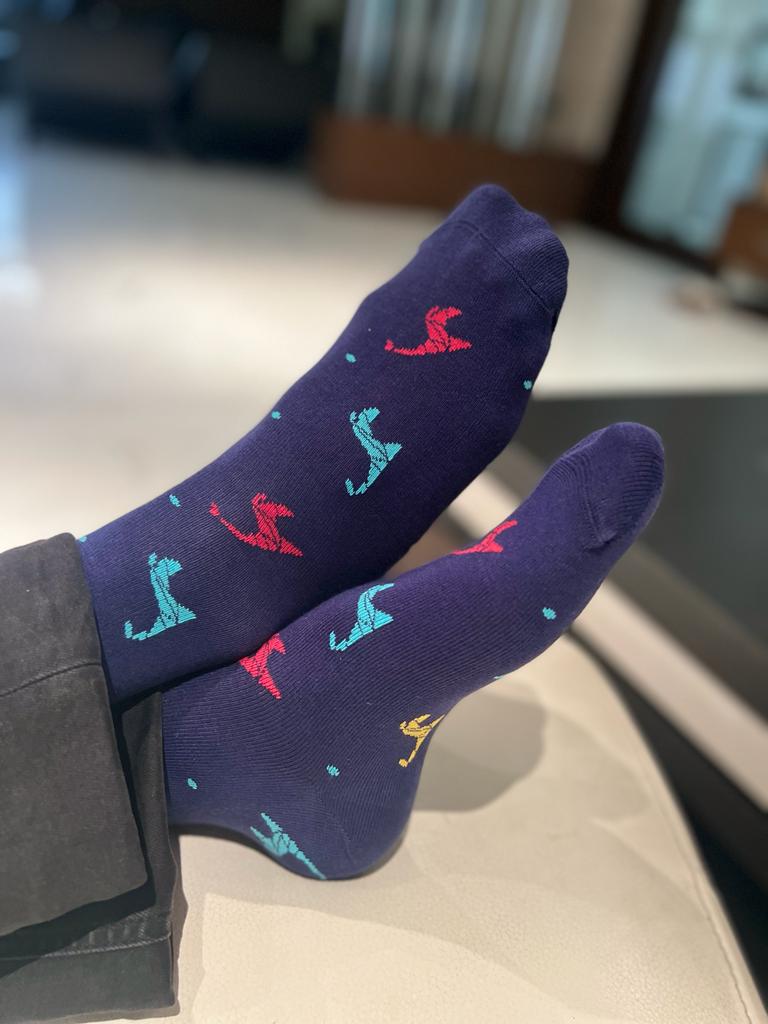 Pattern Paradise Set-of-3 Crew Socks for Men