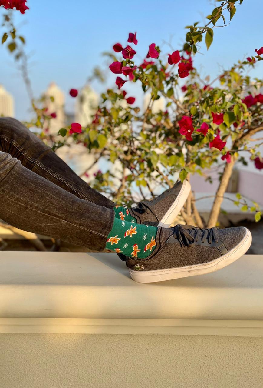 Holiday Hug Set-of-6 Crew Socks for Men