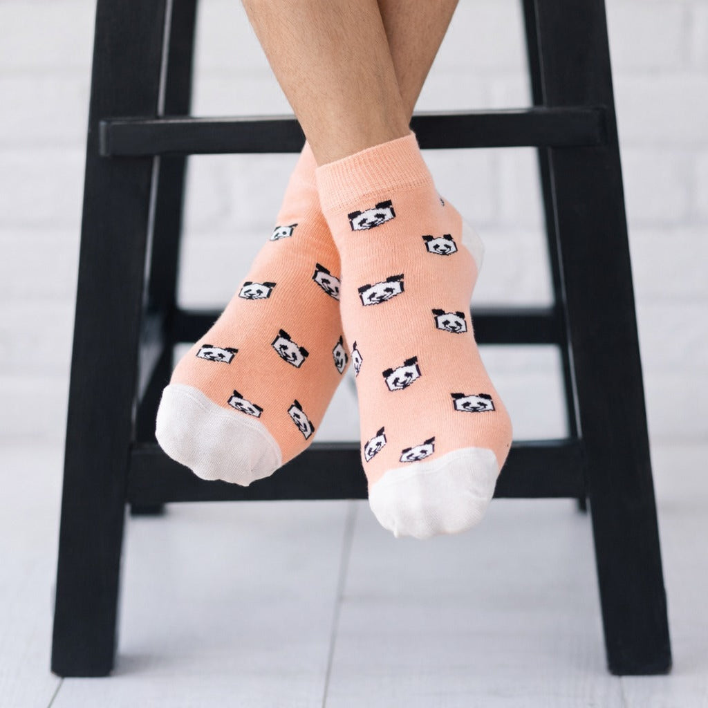 Panda Express - Pink Men's Ankle Socks