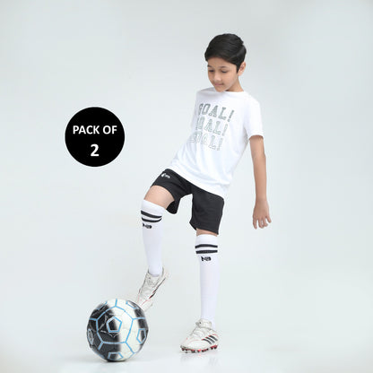 Kids Football Pack of 2 - (White)