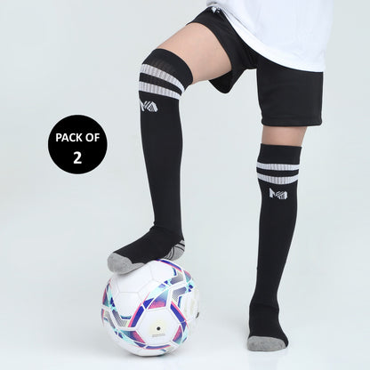 Kids Football Pack of 2 - (Black)