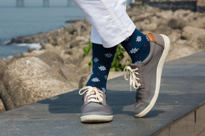 Pattern Fusion Set-of-3 Crew Socks for Men