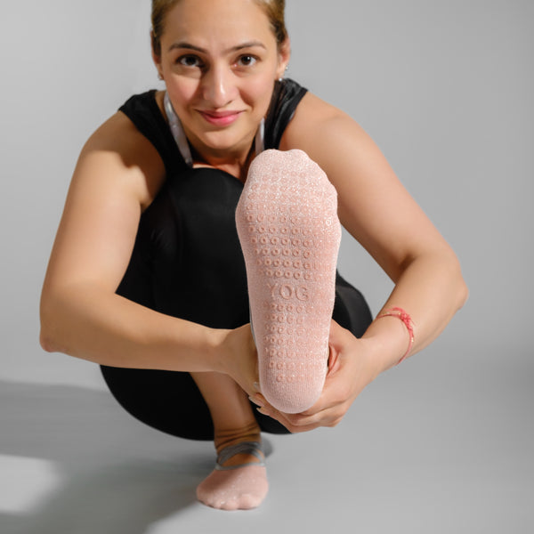 Yoga/ Ballet Socks Anti-Skid Technology - Light Pink