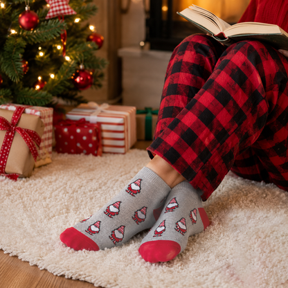 Merry Mischief Gnome Ankle Socks for Women