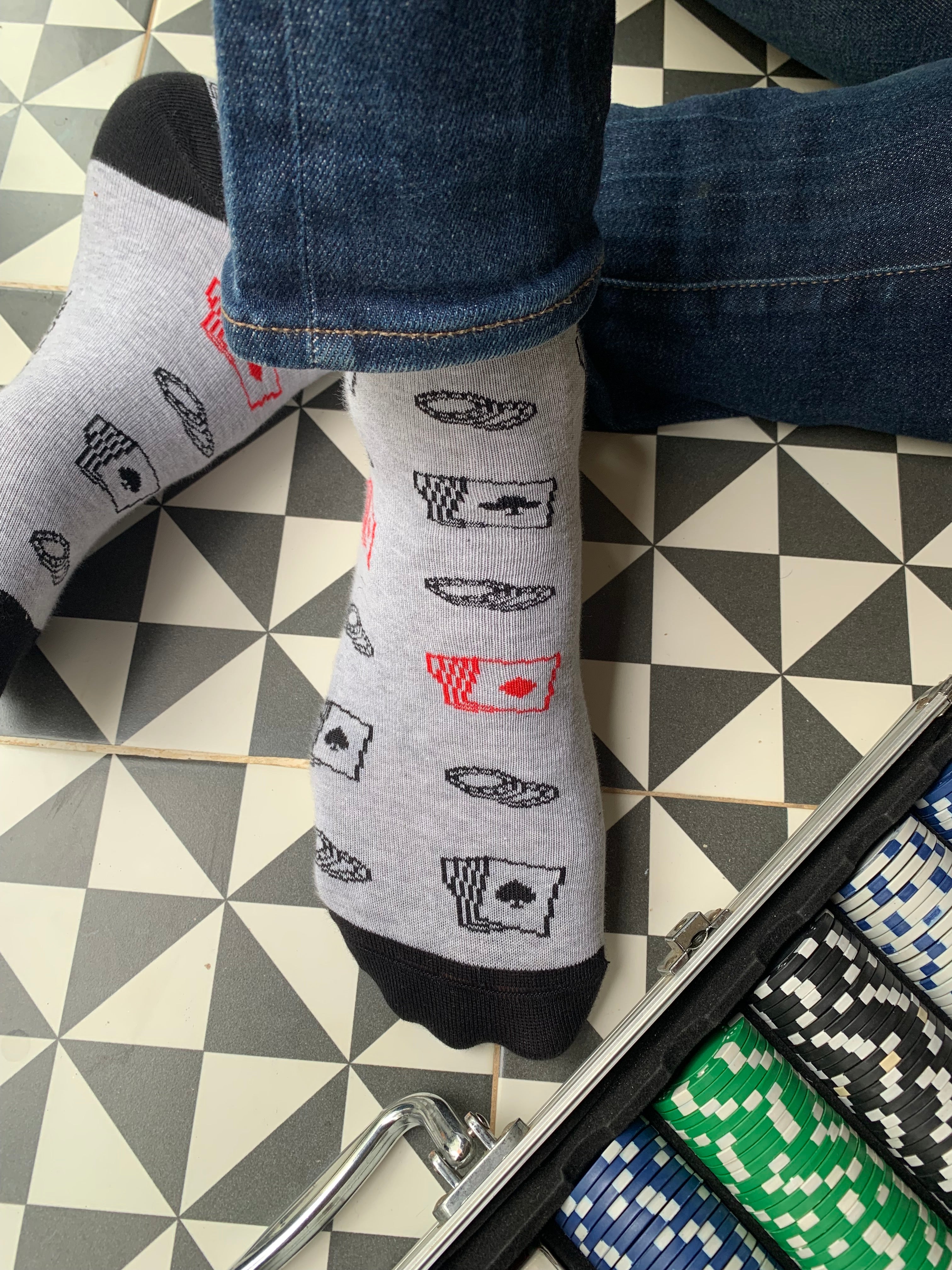 Poker Men's Crew Socks