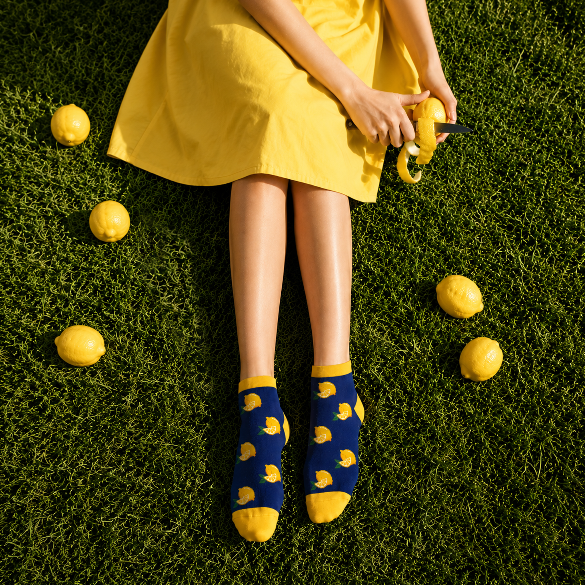 Lemon Zest Socks For Women