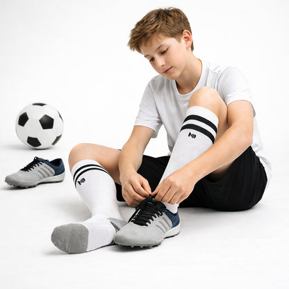 Kids Football Socks - White
