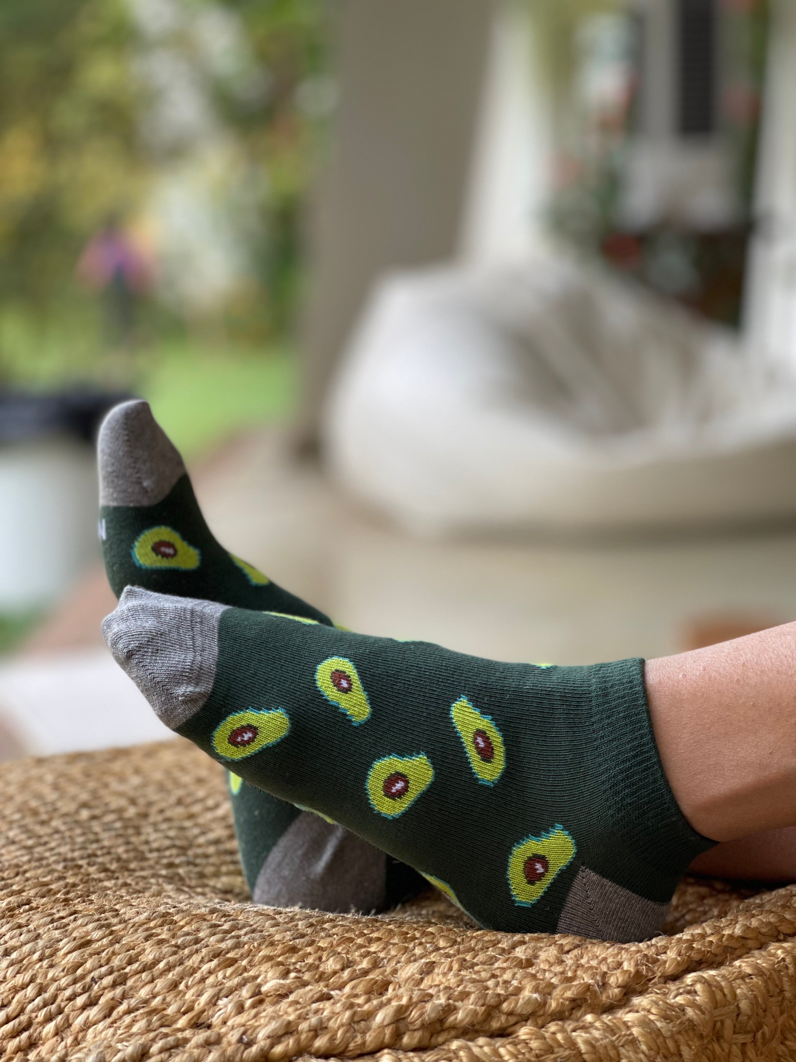 Avocado on Toes Ankle Socks for Women