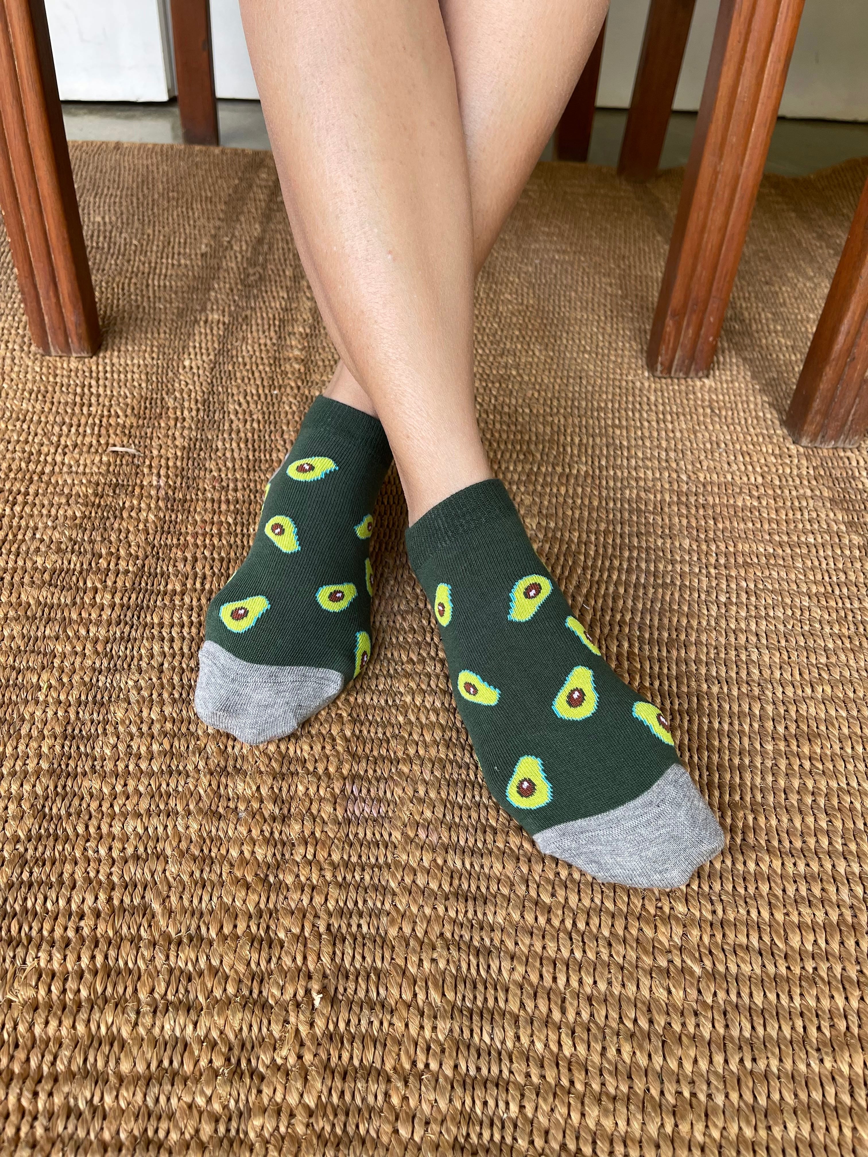 Avocado on Toes Ankle Socks for Women