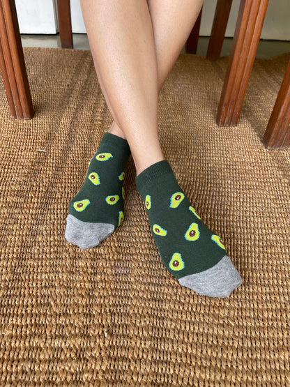 Summer on Your Toes Set-of-3 Ankle Socks for Women