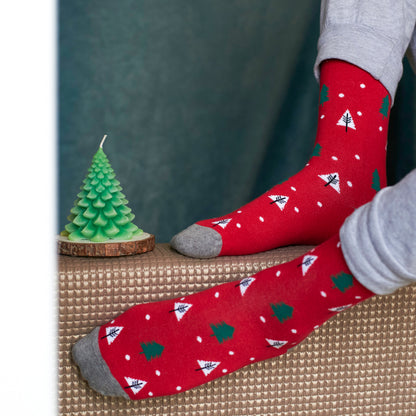 Christmas Smiles Set-of-3 Crew Socks for Men