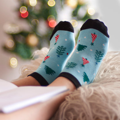 Mistletoe time Set of 5 Socks For Women - Giftbox Packaging