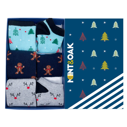 Christmas Must Haves Men & Women Matching Socks - Set of 6