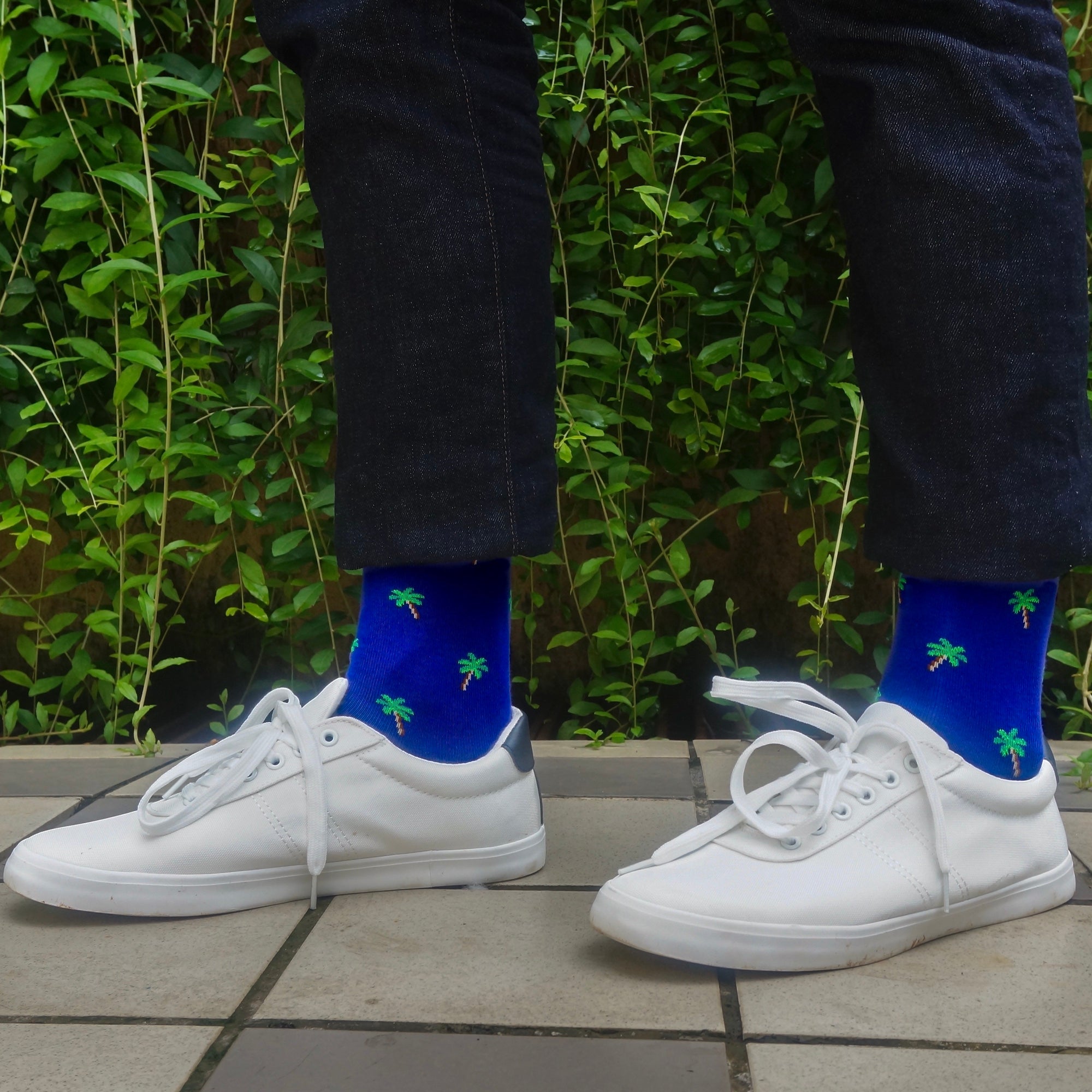 SIMPLY BLUE Set-of-3 Crew Socks for Men
