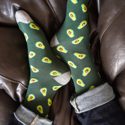 Avocado On Toes Men's Crew Socks