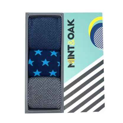 Shaken & Stirred Set-of-3 Crew Socks for Men