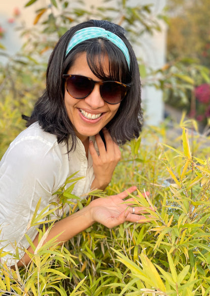 CHECKS THE WAY GREEN HAIRBAND