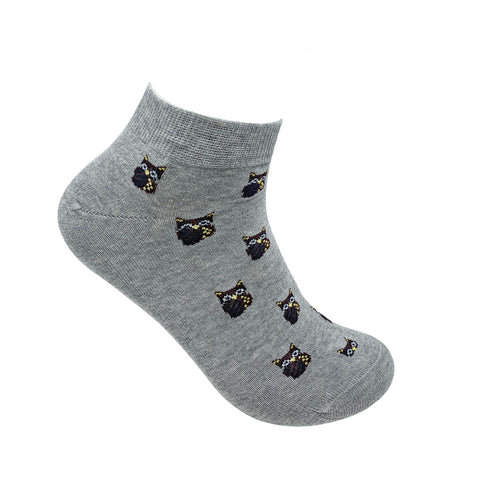 Owl Year Round Ankle Socks For Men