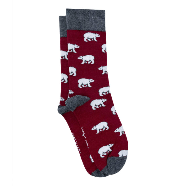 Bear White Socks For Men