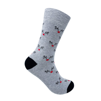 Red Nose Rudolph Men & Women Matching Socks