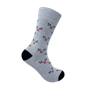 Red Nose Rudolph Socks For Men