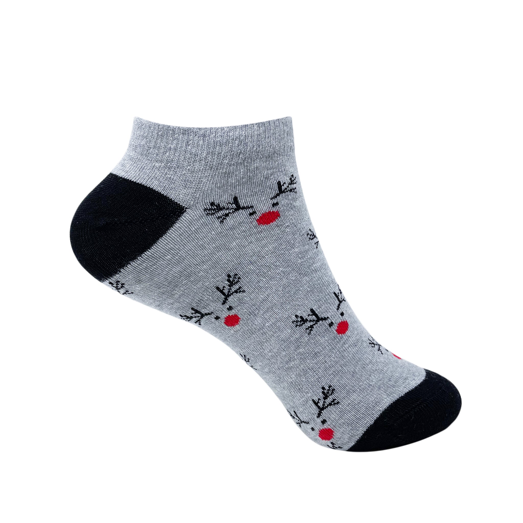 Red Nose Rudolph Socks For Women