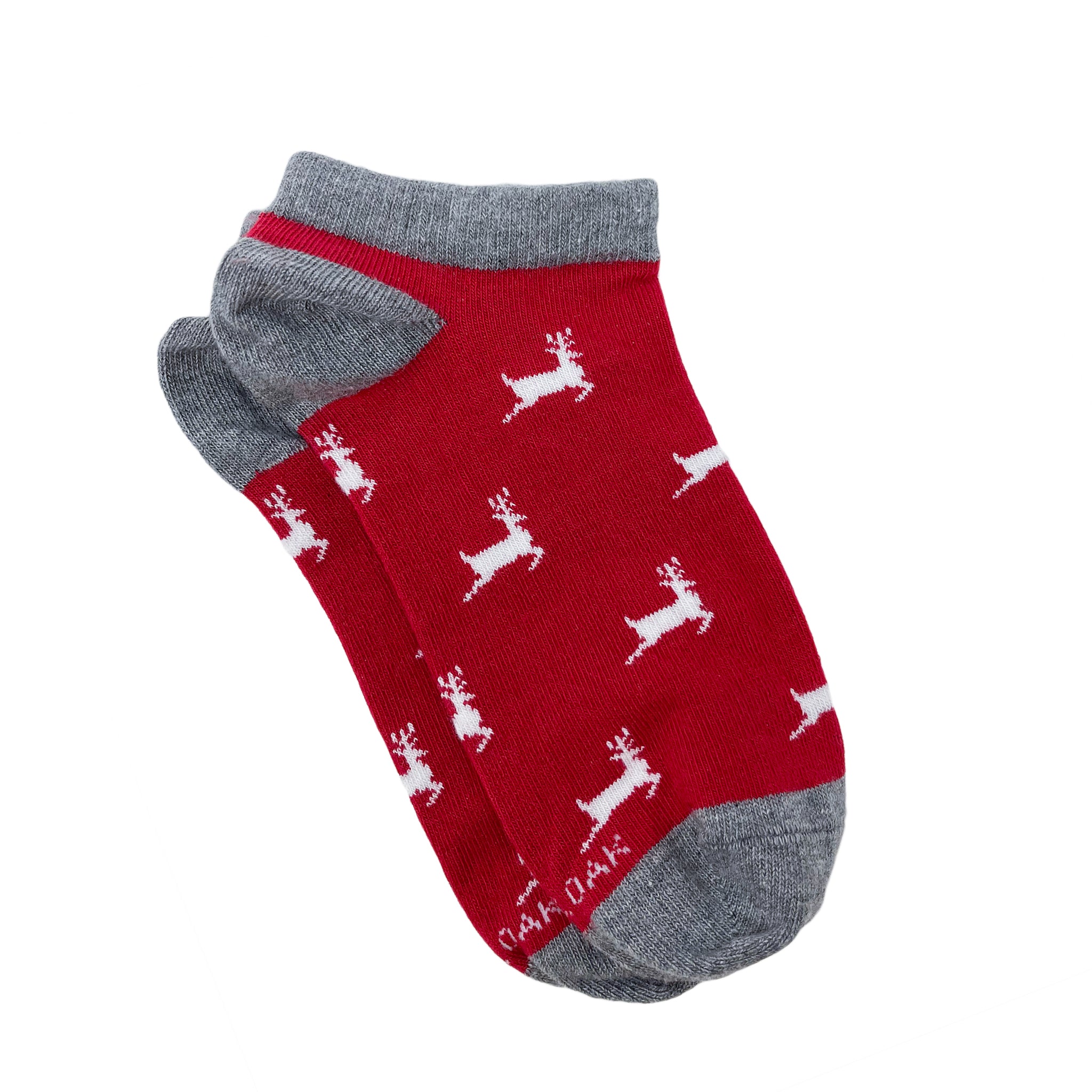 Red Dasher Ankle Socks for Women