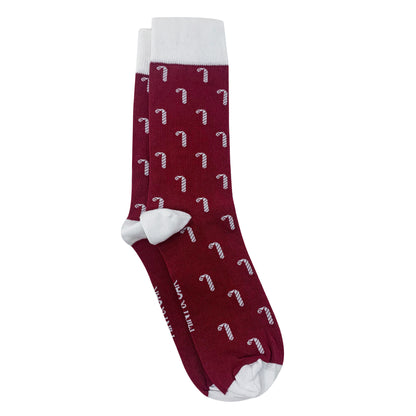 Sweet Treat Candycane Men's Crew Socks