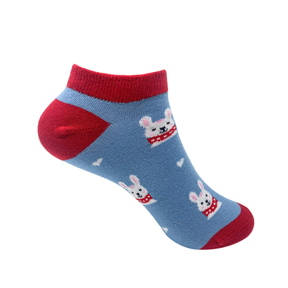 Christmas Bunny Ankle Socks for Women