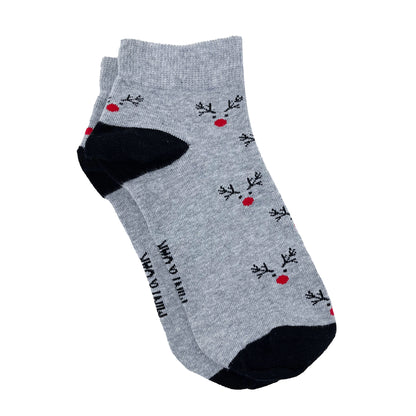 Red Nose Rudolph Men's Ankle Socks